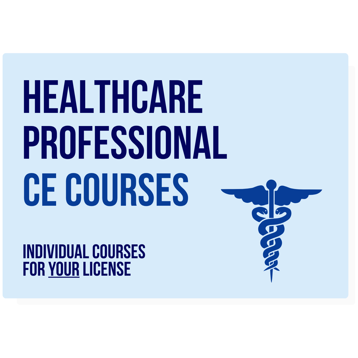 Healthcare CE Courses